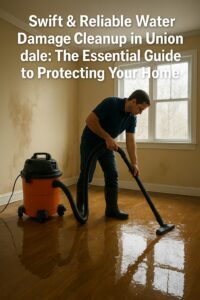 water damage cleanup in Uniondale