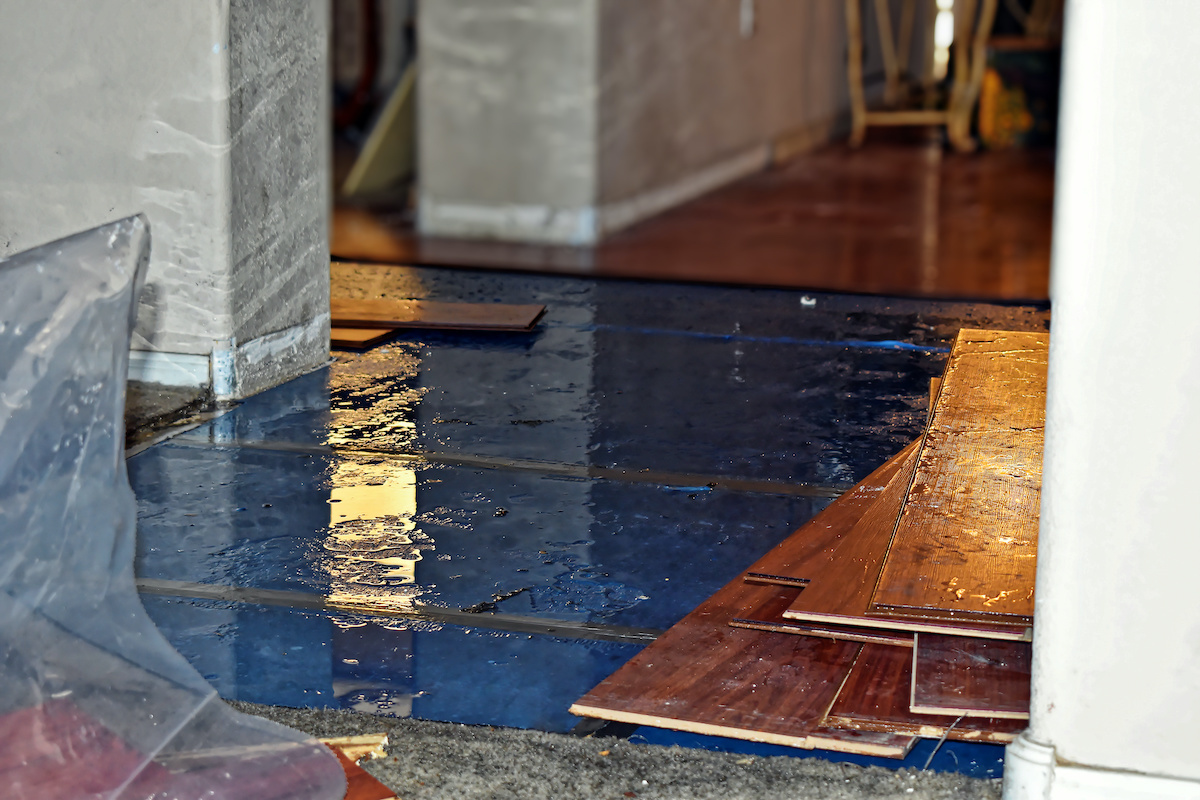 water damage in commercial property