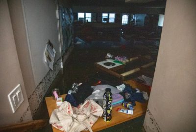 flooded basement