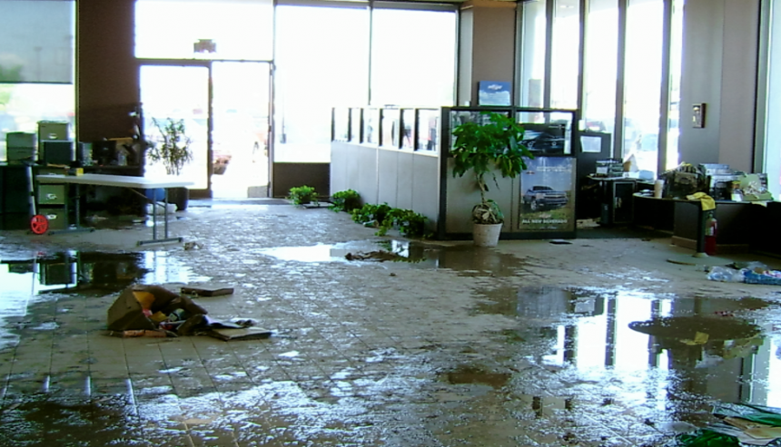 office commercial water damage