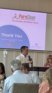 John Egan speaking at the Hilton Head Area Realtors luncheon