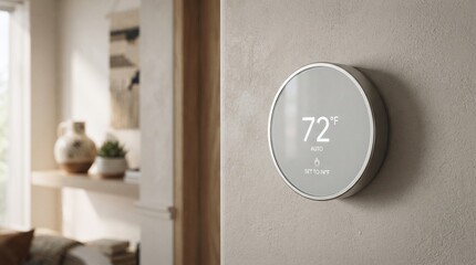 Smart thermostat helping control humidity and temperature in a home
