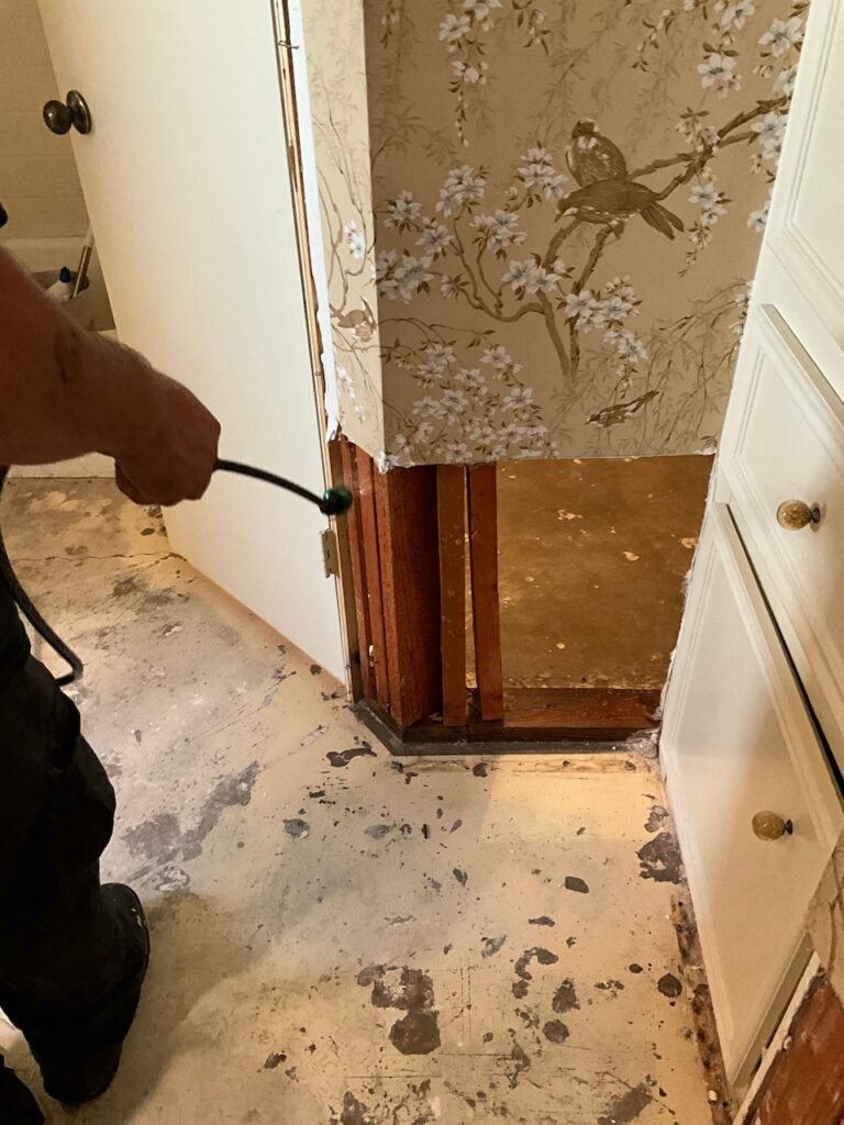 An anti-microbial solution used on the sink supply line damaged home's structure.