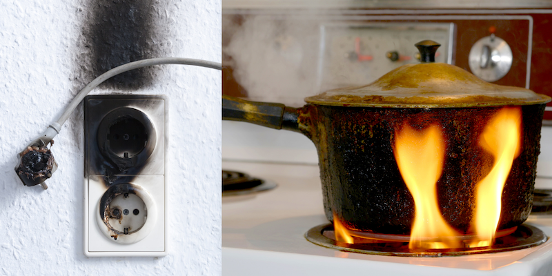 Fire hazards in Houston Home