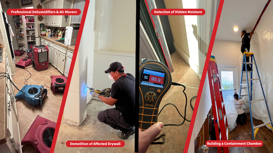 Professional material for water damage cleanup