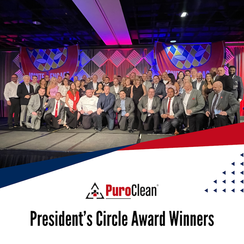 Award winners from the 2023 PuroClean Awards