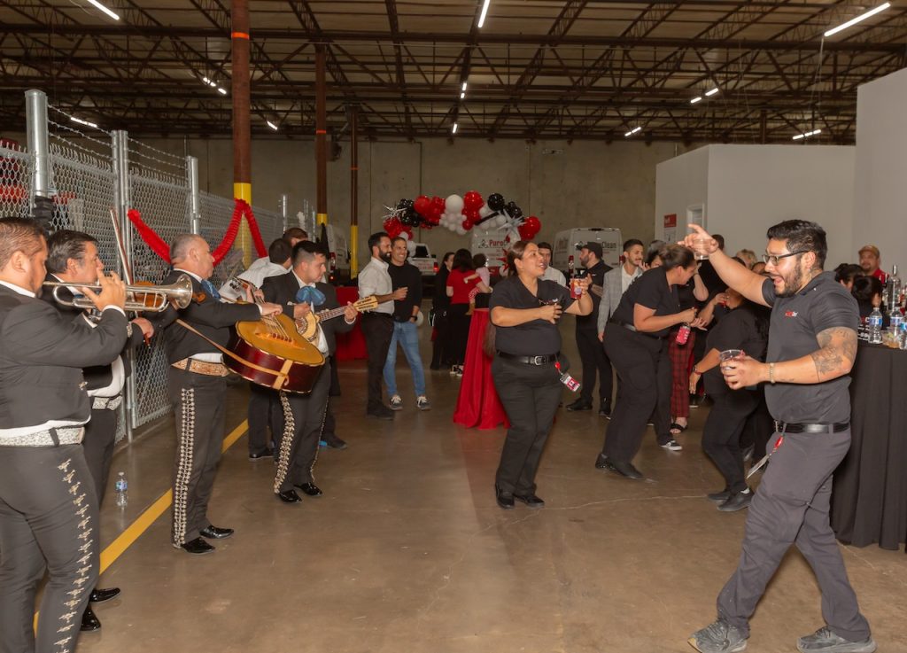 A mariachi band played during the fiesta after a successful weekend.