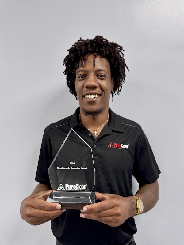 Excellence in execution Award PuroClean Houston