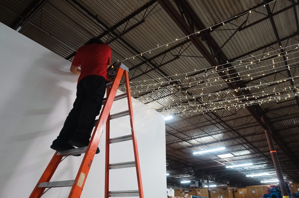 Installing Holiday Lights