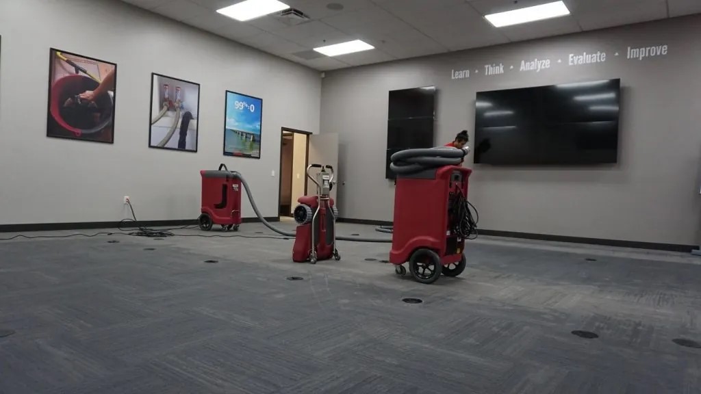 Professional restoration companies use industrial fans and dehumidifiers to restore properties after flooding events.
Flood waters can cause severe damage to a propert