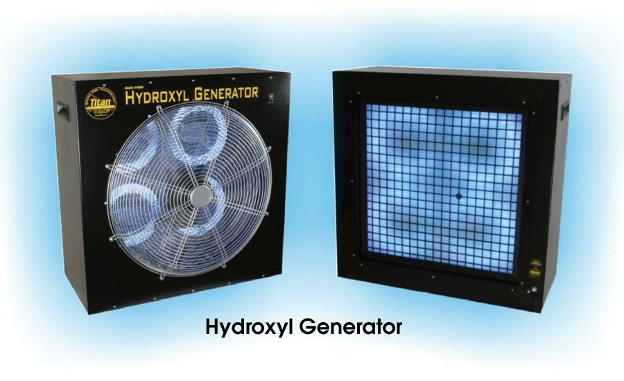 Hydroxyl Generator removing odor from the surrounding air
