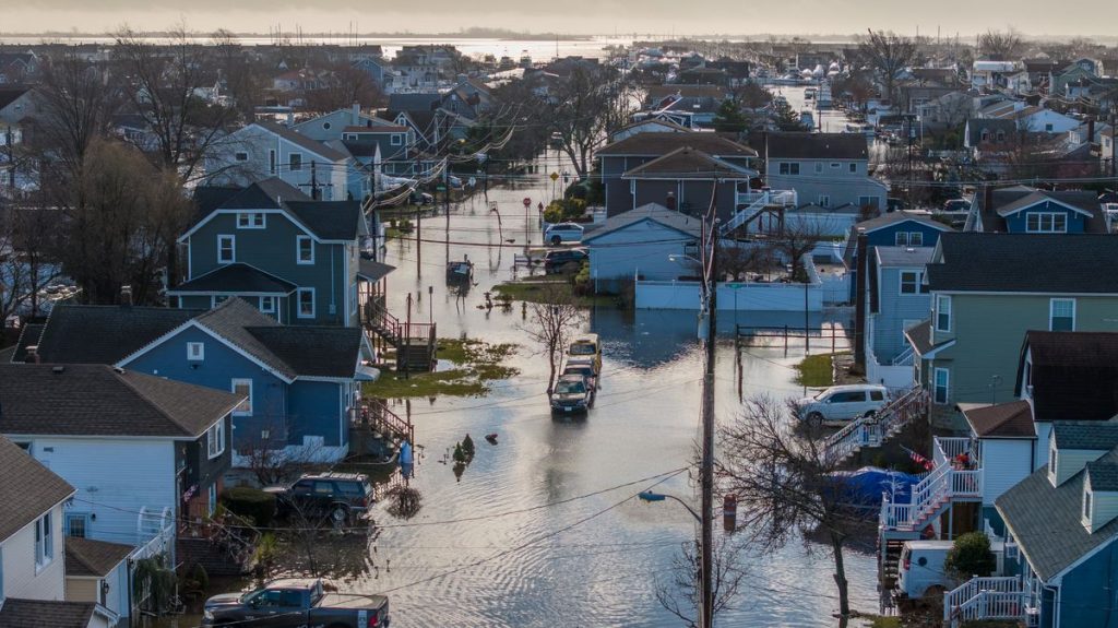 flooding in freeport new york. coastal flooding