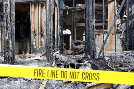 Fire resistant materials in home house fire