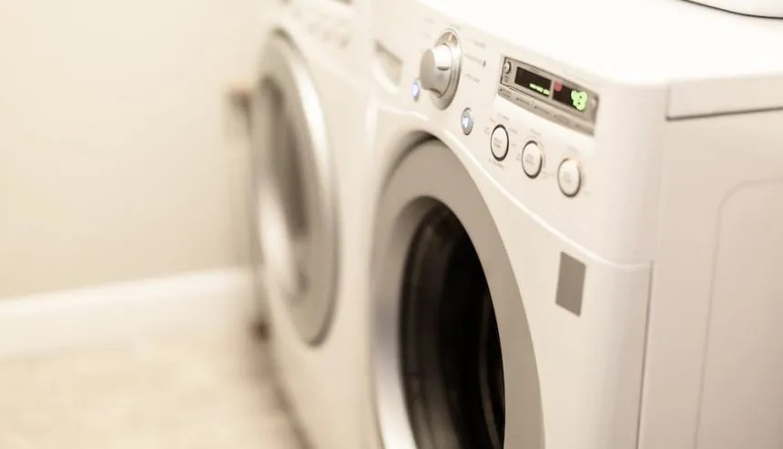 Dryer fire prevention tips. dryer in long island basement upclose