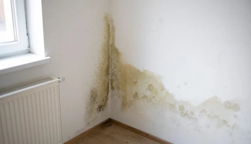 Old water damage in a long island home can cause mold growth