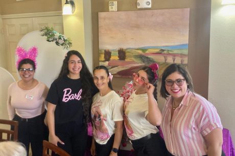 PuroClean team volunteering at Bluffs Landing Senior Village in Round Rock, Texas.