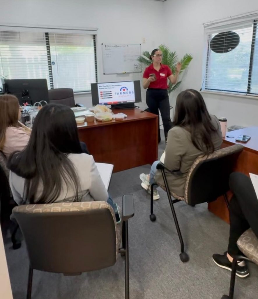 Lunch and Learn setup with Farmers Insurance agents – PuroClean of Hutto & Manor