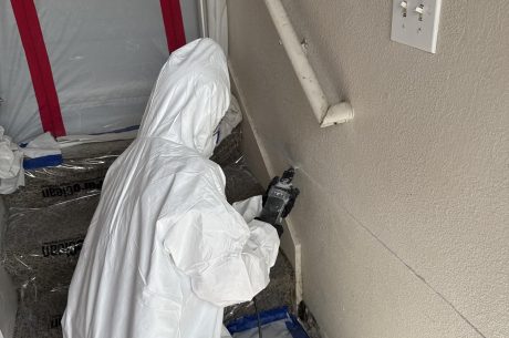 Certified team doing a mold removal Pflugerville- project