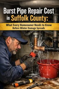 Burst Pipe Repair cost in Suffolk County