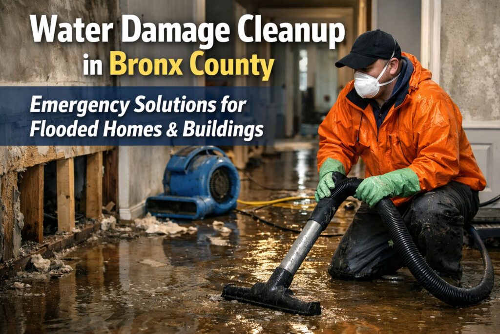 Water damage cleanup in Bronx County
