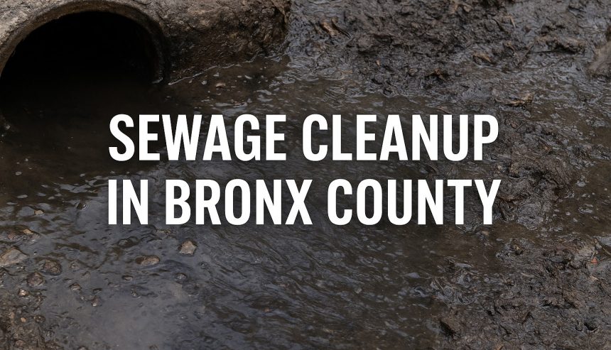 sewage cleanup in Bronx County