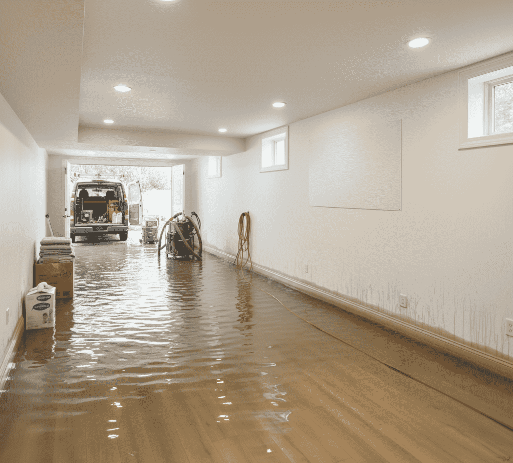 Basement Water Cleanup in Jericho, NY 1