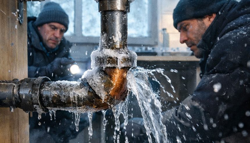 Burst pipe repairs in Queens County