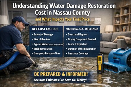 Water damage restoration cost in Nassau County