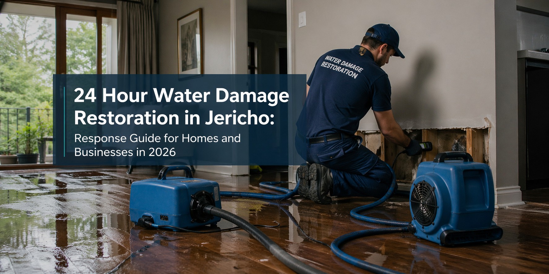 24 Hour Water Damage Restoration in Jericho: Response Guide for Homes and Businesses in 2026