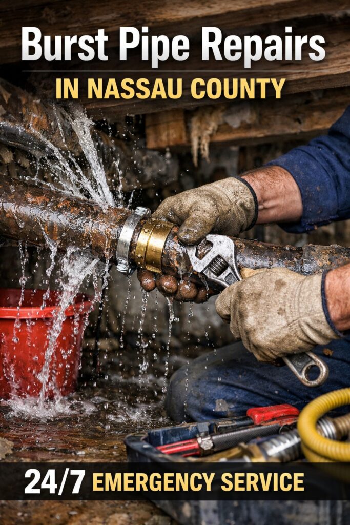 Burst Pipe Repairs in Nassau County