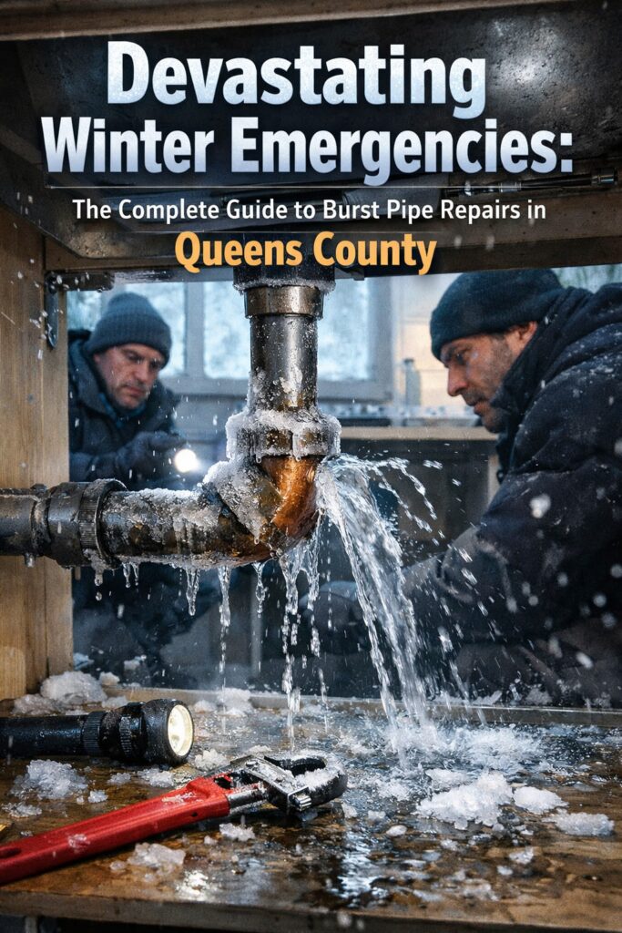 Burst pipe repairs in Queens County