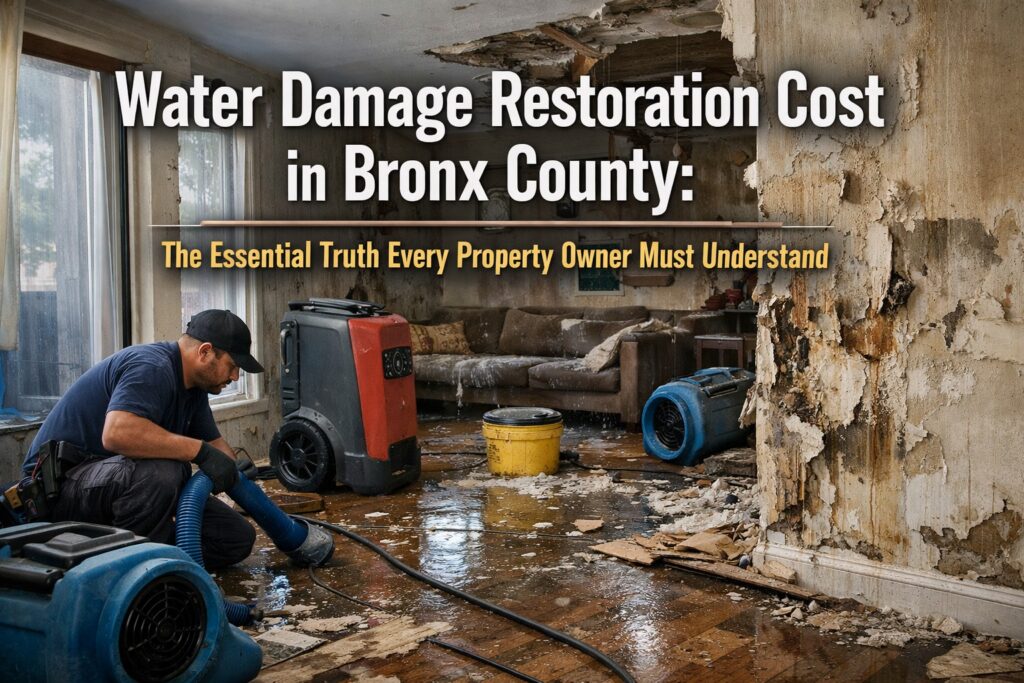 Water Damage Restoration Cost in Bronx County