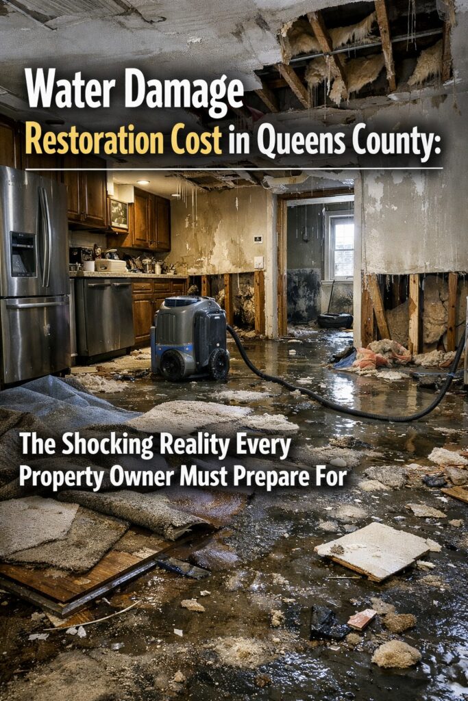 Water damage restoration cost in Queens County