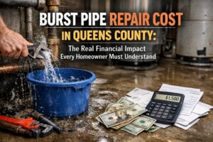 Burst Pipe Repair Cost in Queens County