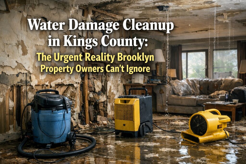 water damage cleanup in Kings County