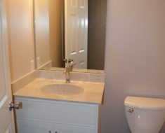 After picture of mold remediation and water damage restoration in bathroom