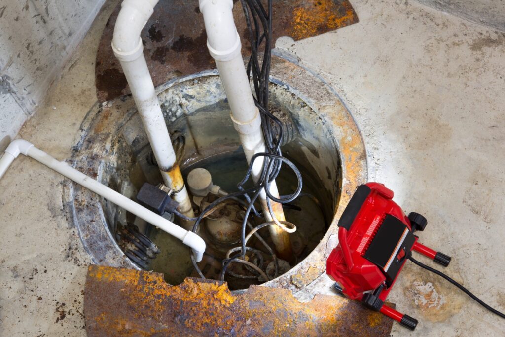 sump pump damage repair near me
