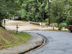 Residential flooding in Lawrenceville
