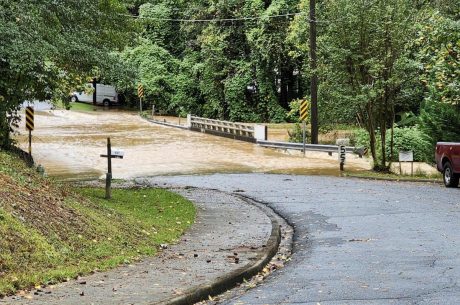 Residential flooding in Lawrenceville