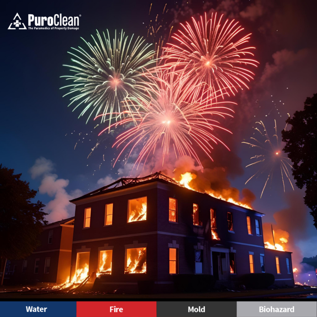fireworks-related damage
