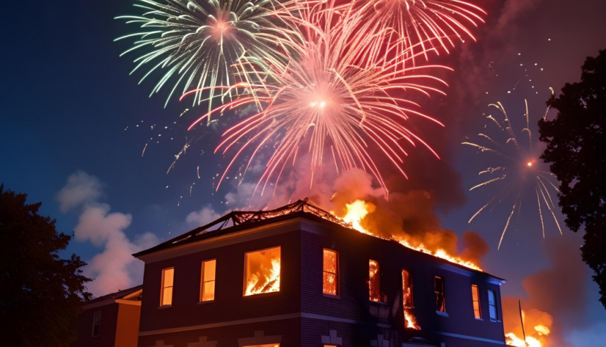 fireworks-related damage