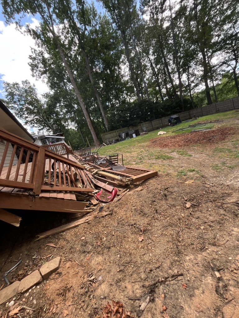 storm season-related damage in Lawrenceville