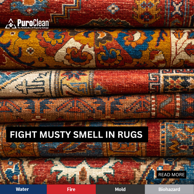 musty smelling rugs