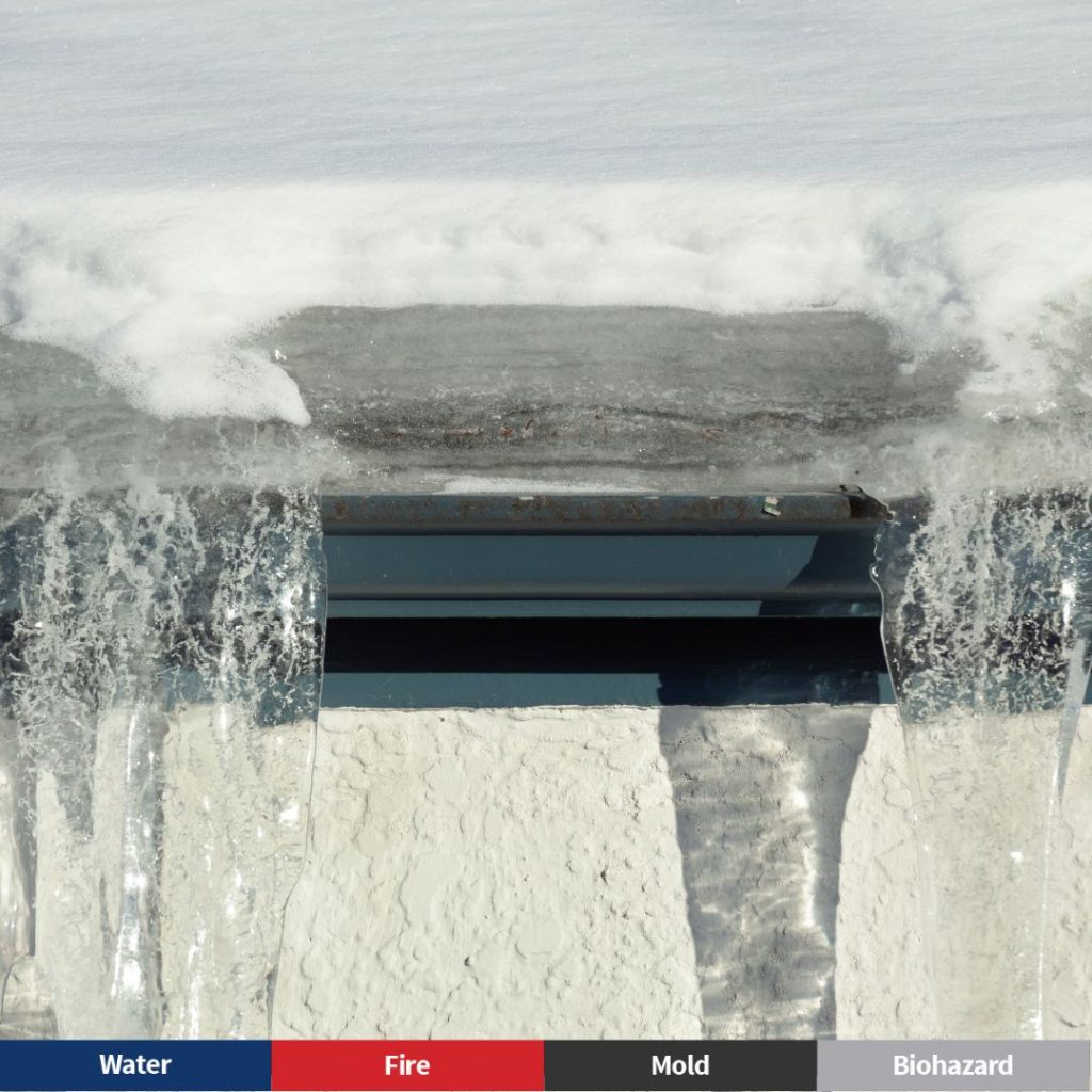 Winter Water Damage iin lawrenceville, GA 