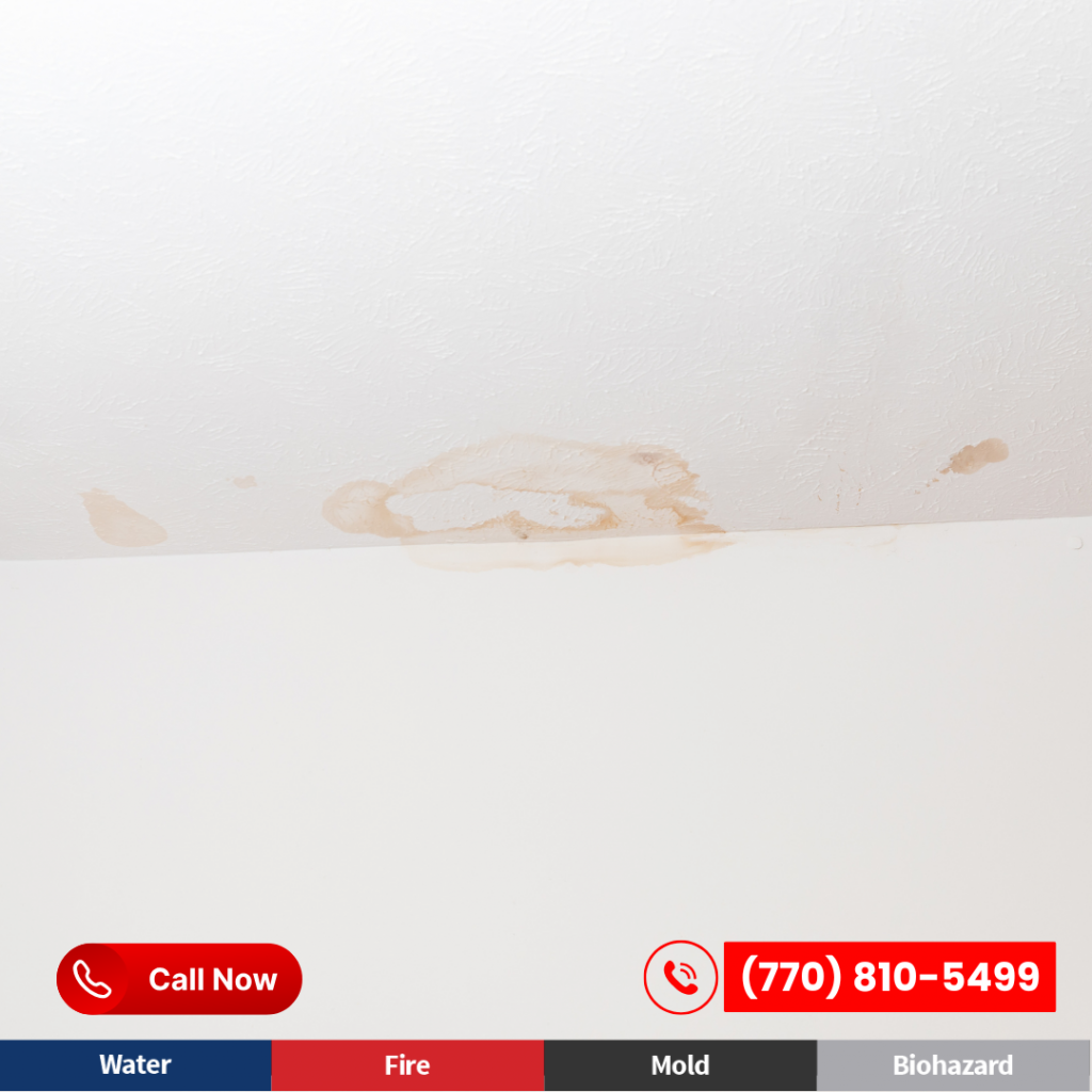 Storm-related commercial water damage in loganville. Contact Puroclean of Lawrenceville 