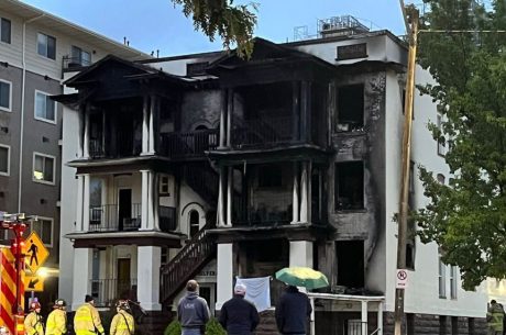 Winter fire damage