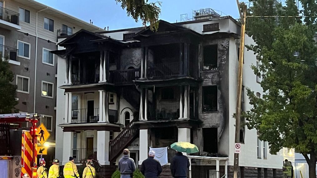 Winter fire damage