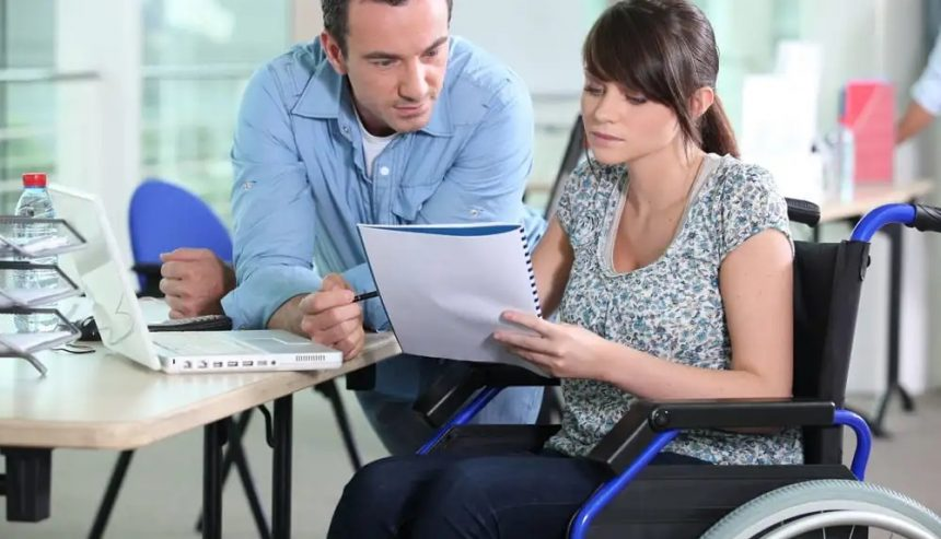 A man and woman reviewing an emergency plan