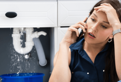 water damage in your bathroom