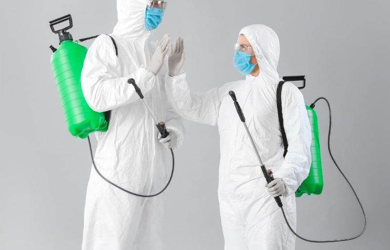 professionals wearing ppe